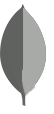 mongoDB Logo gris